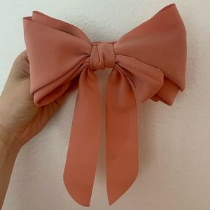 Anthropologie Pink Hair Bow Clip